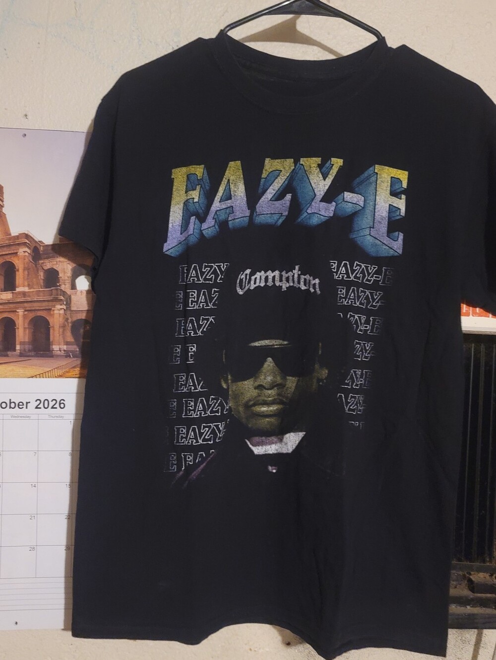 Black Eazy-E Graphic Tee - Classic Rap Logo